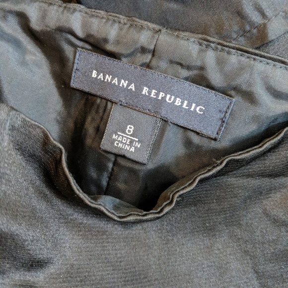 [Banana Republic] 100% Silk Black Cocktail Dress - Picture 5 of 7